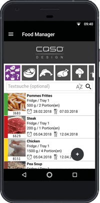 Caso Food Manager App er genial til at skabe overblik i køle- og fryseskab